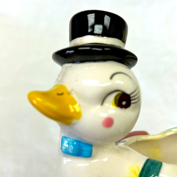 - Mid-Century ceramic anthropomorphic duck kitsch duck planter - Picture 5 of 8